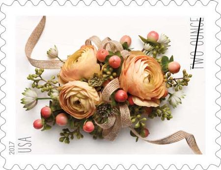100 Wedding Flowers Forever Two Ounce Postage Stamps Unused Stamps For Mailing Wedding Invitations